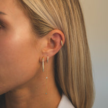 Load image into Gallery viewer, Diamond Star Dust Hoop Earrings