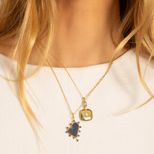 Load image into Gallery viewer, SLIM "VIV" GOLD LOCKET NECKLACE WITH DIAMOND