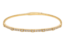 Load image into Gallery viewer, Bezel Station Diamond Flexi Bangle