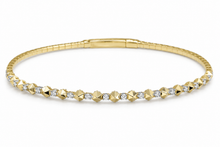 Load image into Gallery viewer, Spike and Diamond Station Flexi Bangle