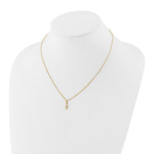 Load image into Gallery viewer, 14K Yellow and White Rhodium Polished Kite Necklace