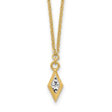 Load image into Gallery viewer, 14K Yellow and White Rhodium Polished Kite Necklace