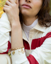 Load image into Gallery viewer, "AUDREY" LINK CHARM BRACELET