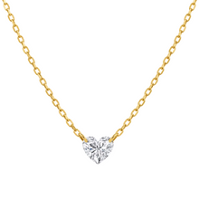 Load image into Gallery viewer, Drilled Diamond Heart Necklace