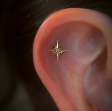 Load image into Gallery viewer, Diamond Star Earring