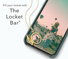 Load image into Gallery viewer, SLIM "VIV" GOLD LOCKET NECKLACE WITH DIAMOND