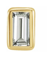 Load image into Gallery viewer, Petite Baguette Diamond Bezel-Set Earring