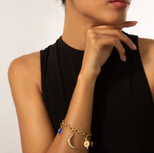 Load image into Gallery viewer, "AUDREY" LINK CHARM BRACELET