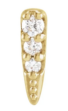 Load image into Gallery viewer, .07 CTW Natural Diamond Spike Earring