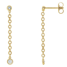 Load image into Gallery viewer, 1/5 CTW Natural Diamond Chain Earring