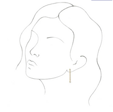 Load image into Gallery viewer, 1/5 CTW Natural Diamond Chain Earring
