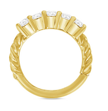 Load image into Gallery viewer, 5 Prong Filigree Seamless Hoop