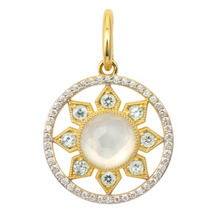 Load image into Gallery viewer, Moroccan Sunburst Gemstone Pendant