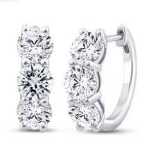 Load image into Gallery viewer, 1.45 Ct Diamond Hoops