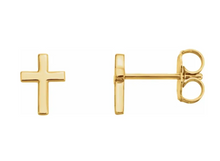 Load image into Gallery viewer, 6 mm Cross Earring