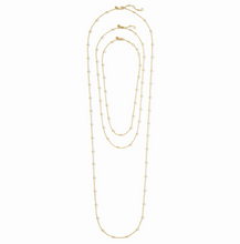 Load image into Gallery viewer, Solara Delicate Station Necklace - 43.5"