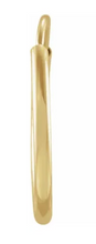 Load image into Gallery viewer, 14K Yellow Flexible Endless Tube 12 mm Hoop Earring