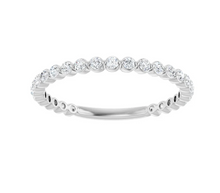 Load image into Gallery viewer, 14K White Gold 1/3 CTW Diamond Stackable Band