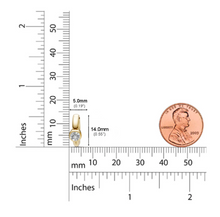 Load image into Gallery viewer, Bezel Set Round Diamond Ear Cuff