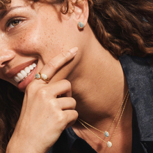 Load image into Gallery viewer, Pavé Teardrop Stacking Ring