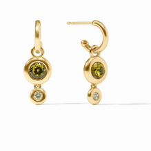 Load image into Gallery viewer, Rainbow Duo Hoop &amp; Charm Earring