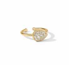 Load image into Gallery viewer, Pavé Teardrop Stacking Ring