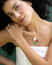 Load image into Gallery viewer, "Amelia" Oval Mother of Pearl Cabochon Locket Necklace