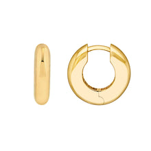 Load image into Gallery viewer, Polished Round Hoop Earrings