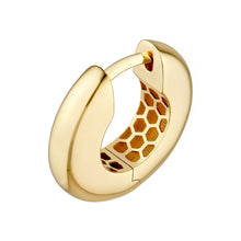 Load image into Gallery viewer, Polished Round Hoop Earrings