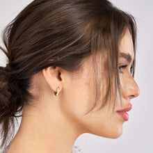 Load image into Gallery viewer, Polished Round Hoop Earrings