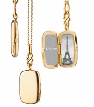 Load image into Gallery viewer, SLIM "BRITT" GOLD LOCKET NECKLACE